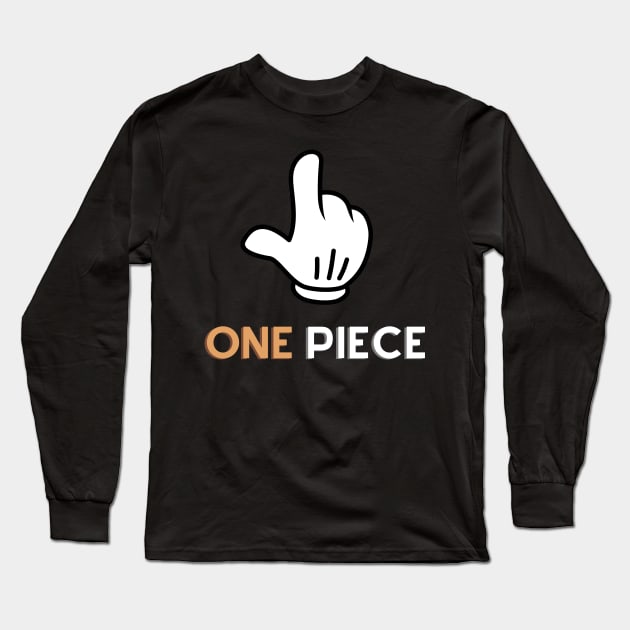 One Piece Simple Long Sleeve T-Shirt by Risset